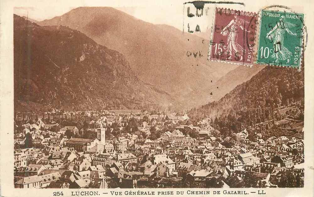Luchon — Allgemeine Ansicht vom Chemin de Gazaril — LL n°254 - Vorderseite