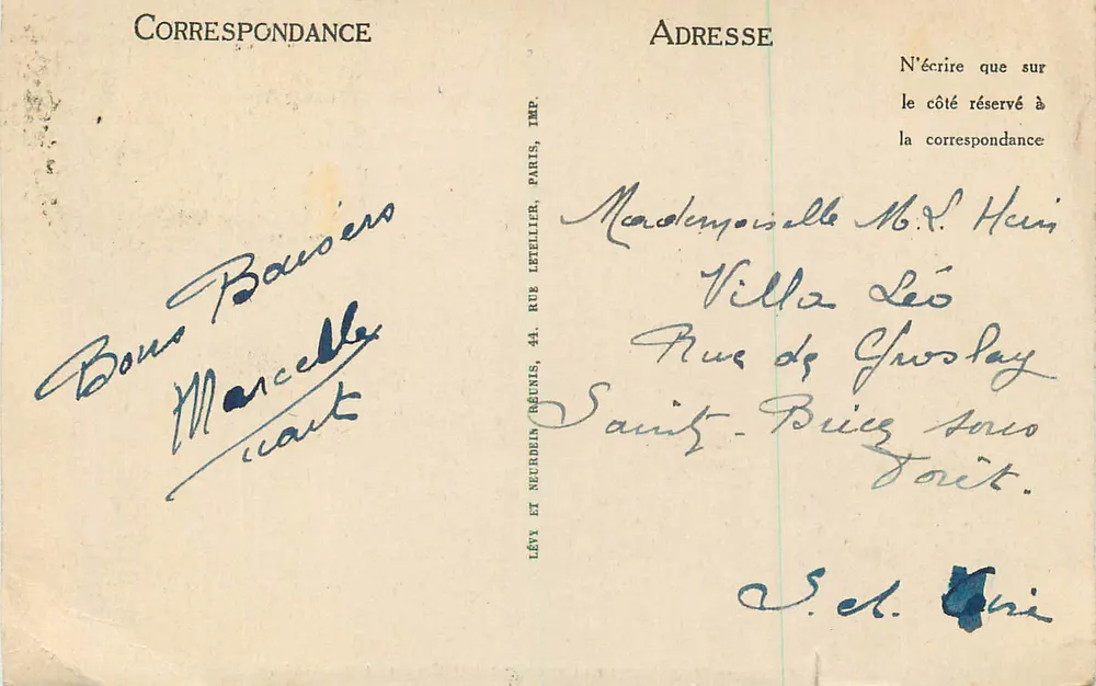Luchon — Allgemeine Ansicht vom Chemin de Gazaril — LL n°254 - Rückseite