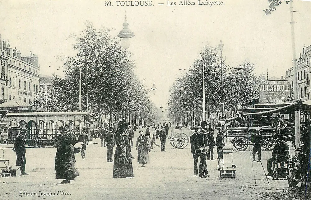 Toulouse — As Avenues Lafayette — Edição Jeanne d'Arc - Frente