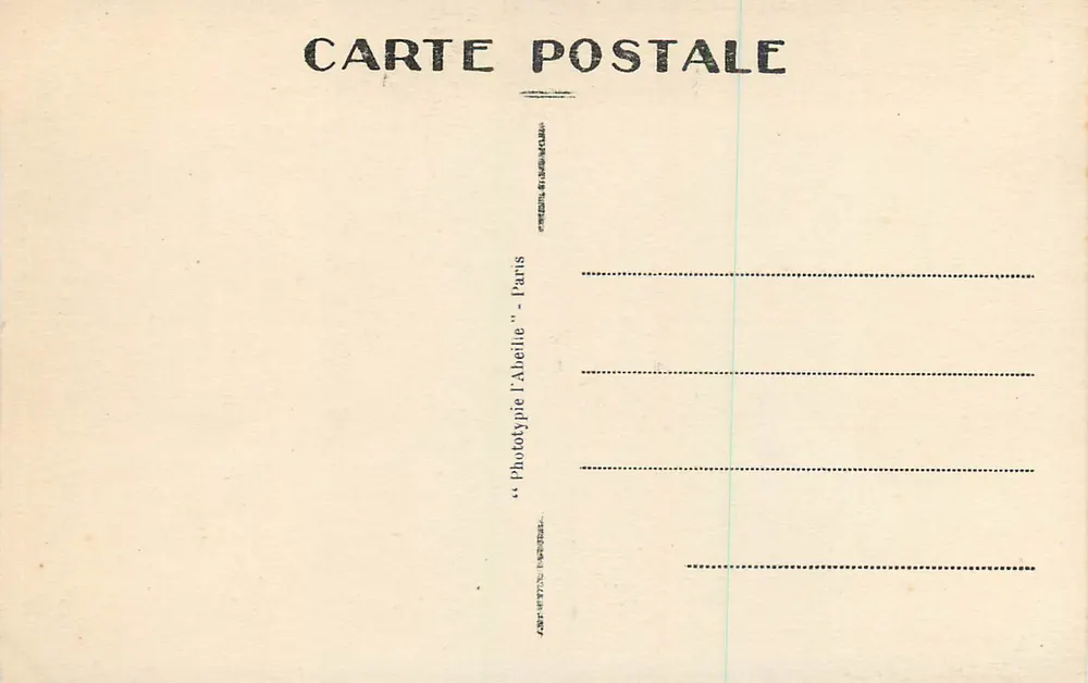 Pontoise — Estátua do Geral Leclerc — Phototypie l'Albette, Paris - Verso
