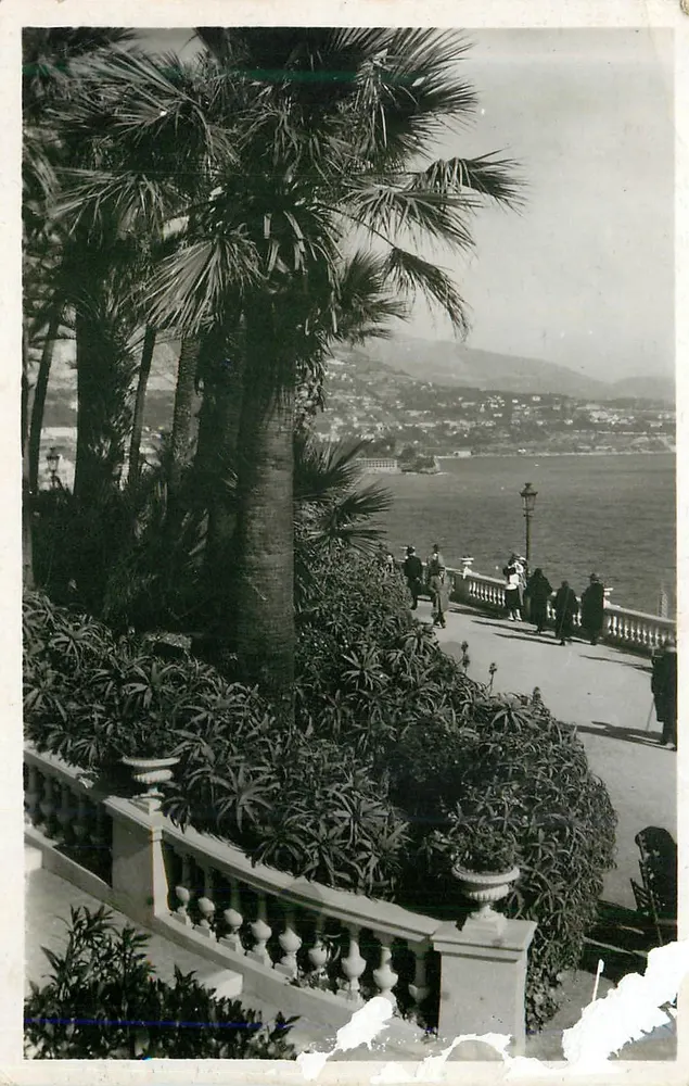 Côte d'Azur — Vista da Terrasse do Casino — Edições de Arte 'YVON' Monte-Carlo - Frente