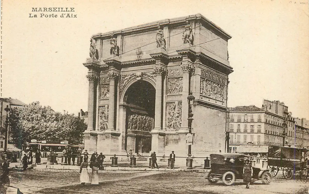 Marseille — A Porta de Aix — editor desconhecido, n° de série 13 - Frente