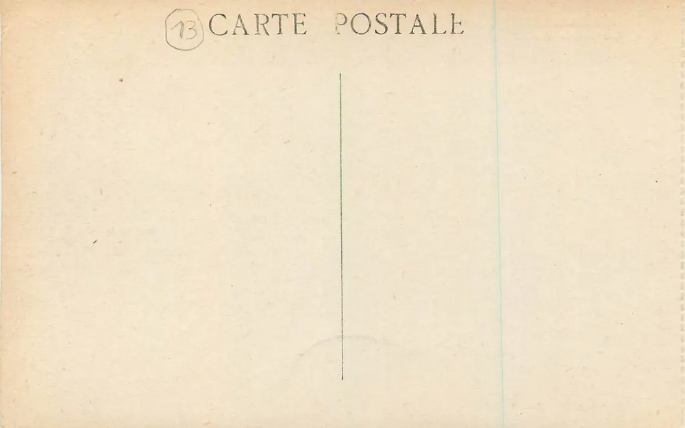 Marseille — A Porta de Aix — editor desconhecido, n° de série 13 - Verso
