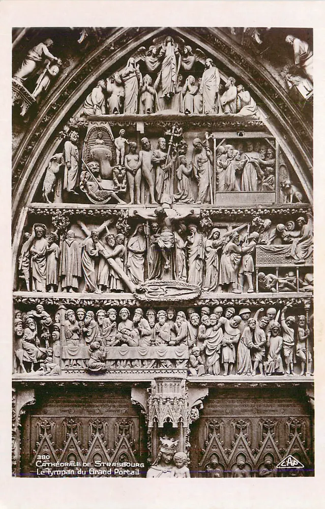 Le Tympaan du Grand Portail — Cathédrale de Strasbourg — G.A.P. n°390 - Recto