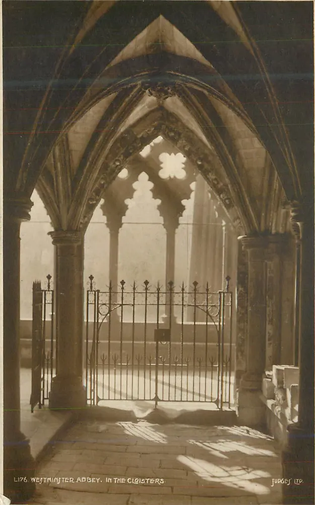 Westminster Abbey — dans les cloîtres — Judges Ltd. - Recto