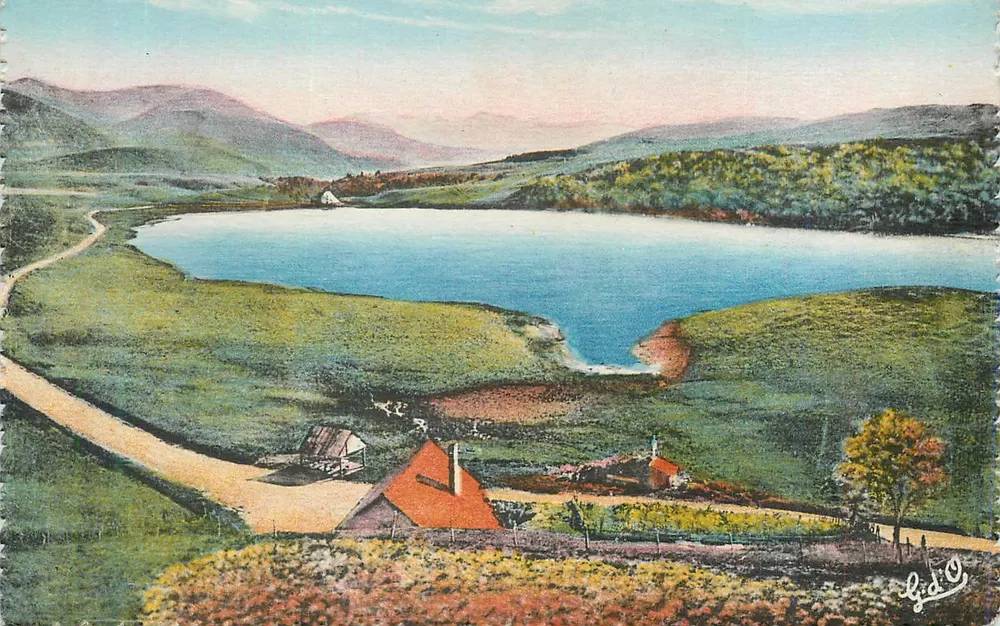 Le Lac Guéry — L'Auvergne — éditeur J. Gouticfangues (P.-de-D.) - Recto