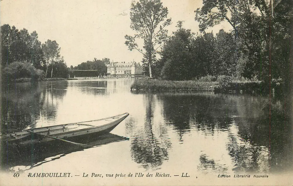 Rambouillet — Der Park, Ansicht vom Île des Roches — Edition Librairie Nouvelle - Vorderseite