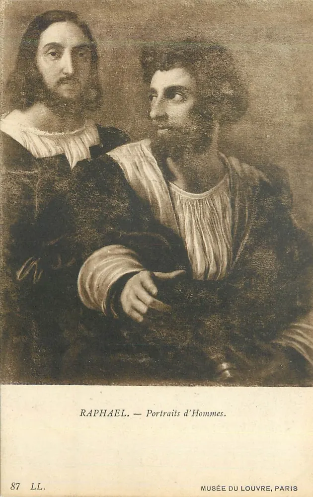Rafael — Retratos de Homens — Museu do Louvre, Paris - Frente