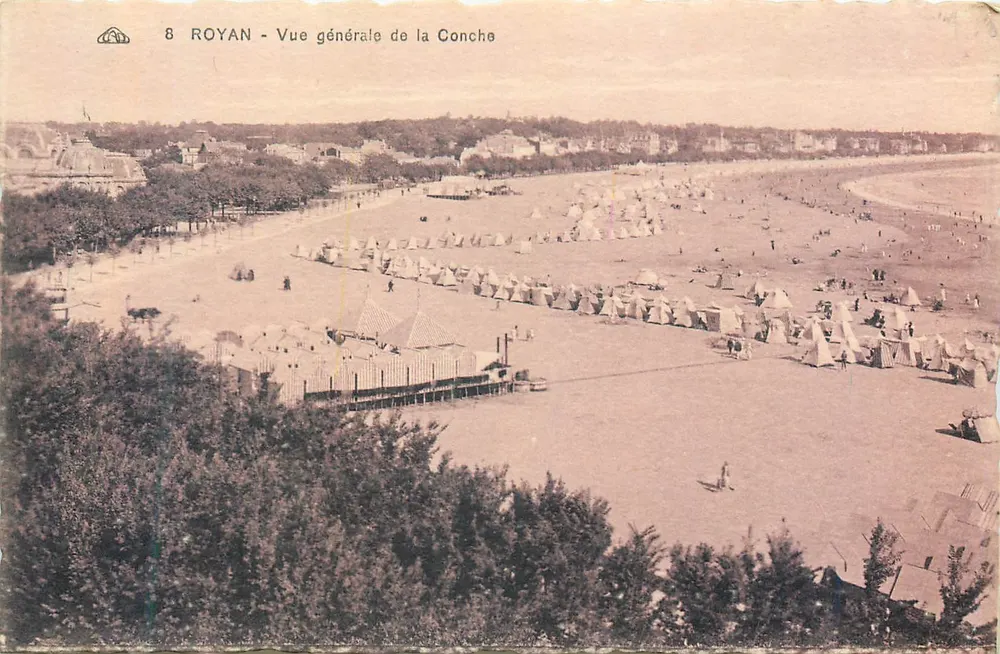 Royan — Vista geral da Concha — Editor: Jérôme Alacorne dos Artes Fotométricas, Strasbourg - Frente