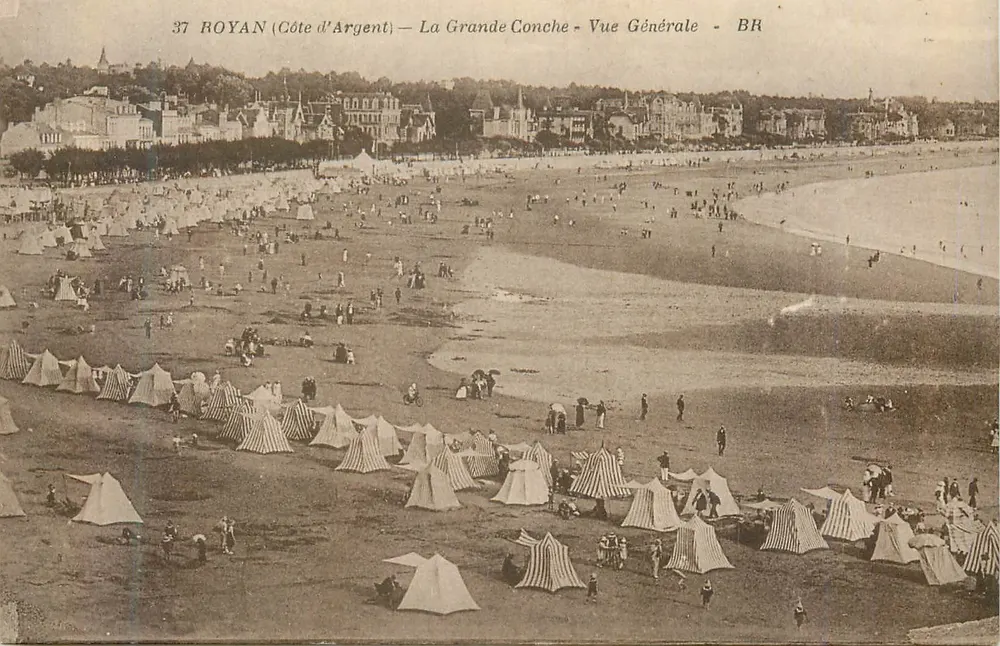 Royan (Côte d'Argent) — La Grande Conche — Vue Générale — BR - Recto