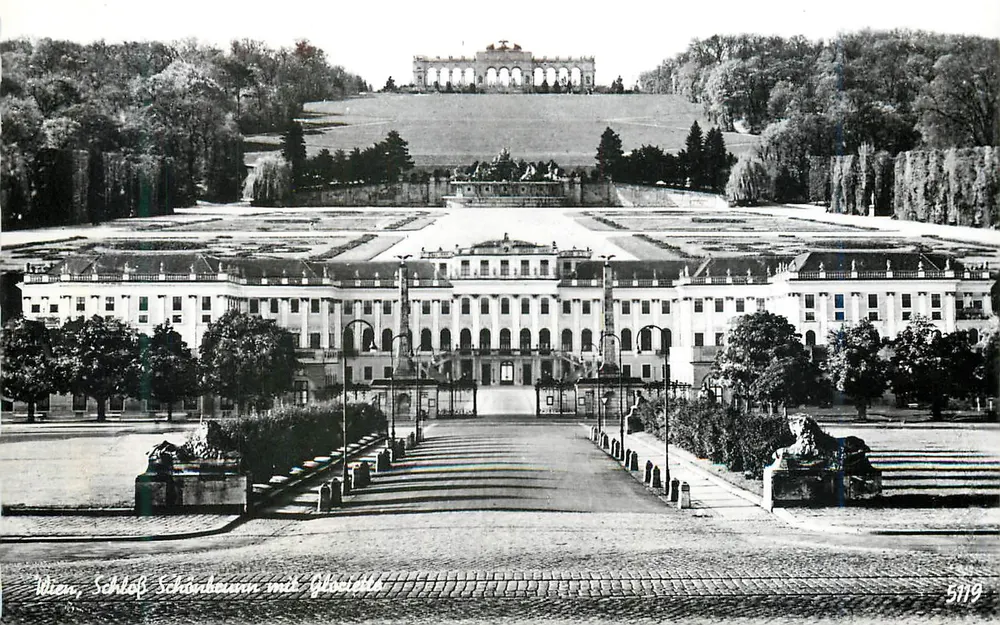 Wiedeń, Zamek Schönbrunn z Gloriette — wydanie Verlag Ohlig, nr 5119 - Awers