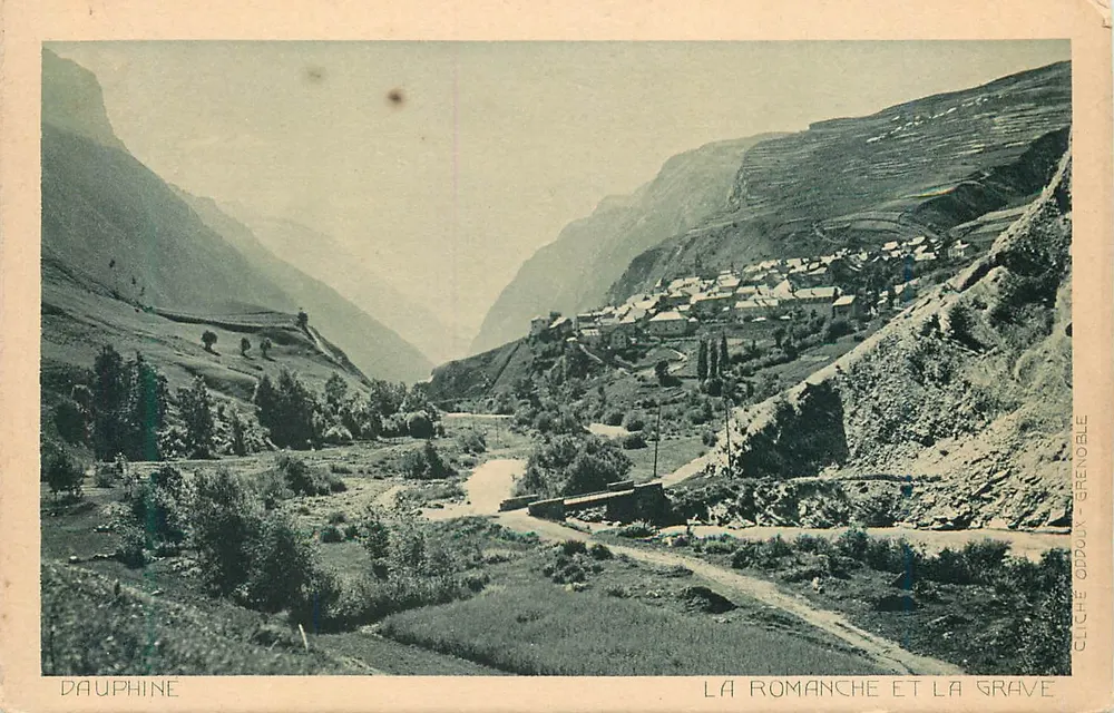 La Romanche e La Grave — Dauphiné — Cliché Oddoux - Grenoble - Frente