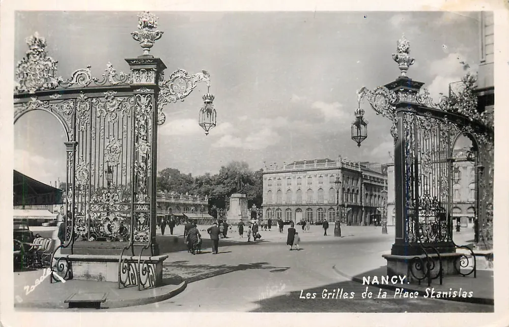 As Grades da Place Stanislas — NANCY — Edições Jean Lamour - Frente