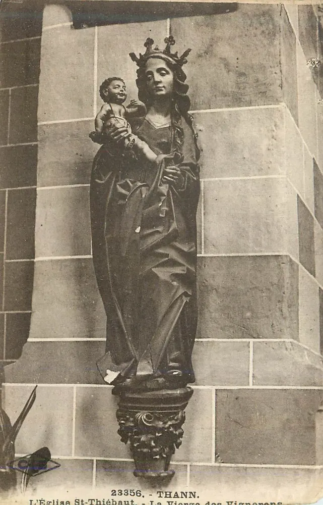 Die Kirche St-Thiébaut - Die Jungfrau der Winzer - THANN - Vorderseite