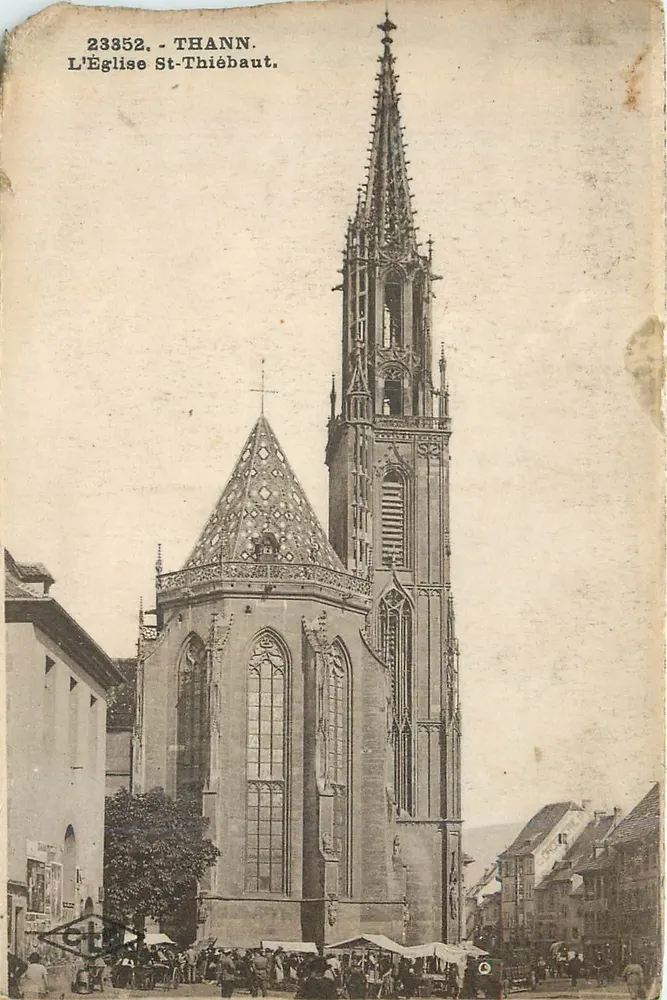 Thann - De Kerk van Sint Thiébaut — Uitgever C. Lardier, Besançon, n° 23352 - Voorkant