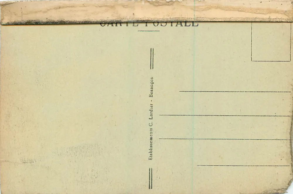 Thann - De Kerk van Sint Thiébaut — Uitgever C. Lardier, Besançon, n° 23352 - Achterkant
