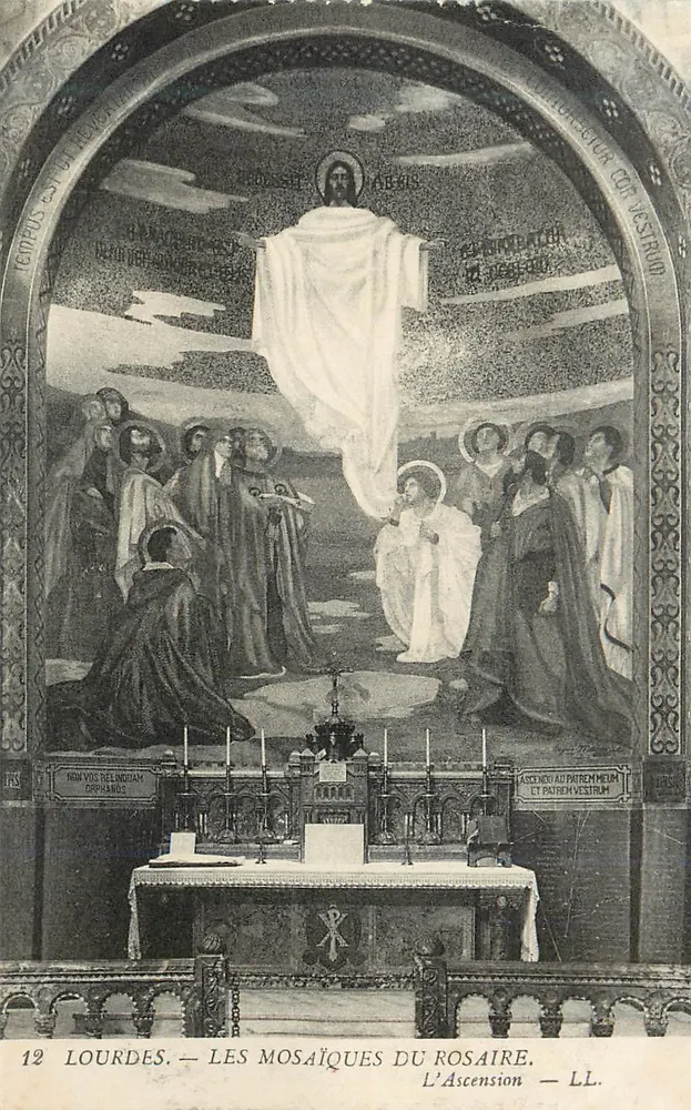 Lourdes — Die Mosaiken des Rosenkranzes. Die Auferstehung — LL. - Vorderseite