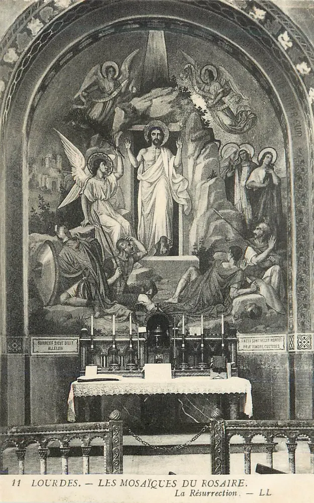 Lourdes — Die Mosaiken des Rosenkranzes. Die Auferstehung — LL - Vorderseite