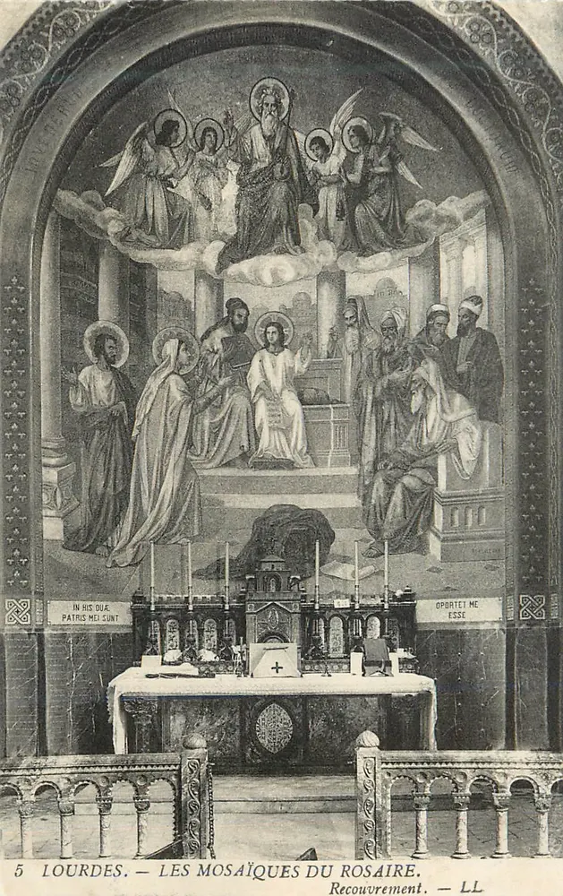 Lourdes — Die Rosenkranzmosaiken — LL - Vorderseite