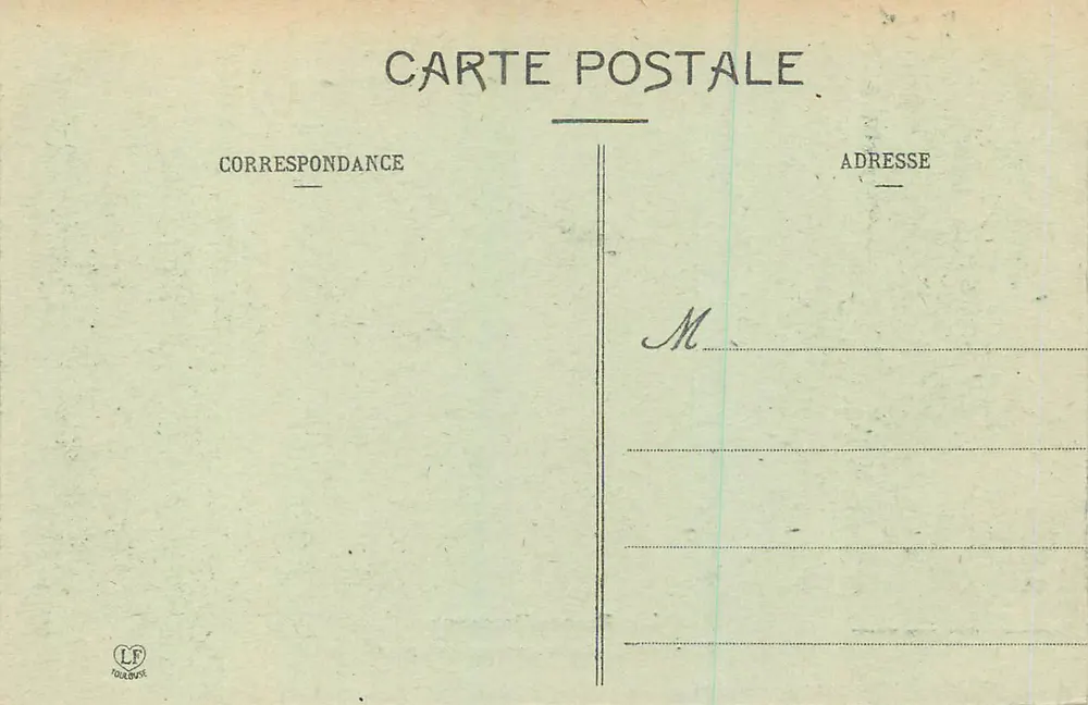 Les Basses-Pyrénées — La Chaîne des Pyrénées — Phototype Labouche Frères, Toulouse - Verso