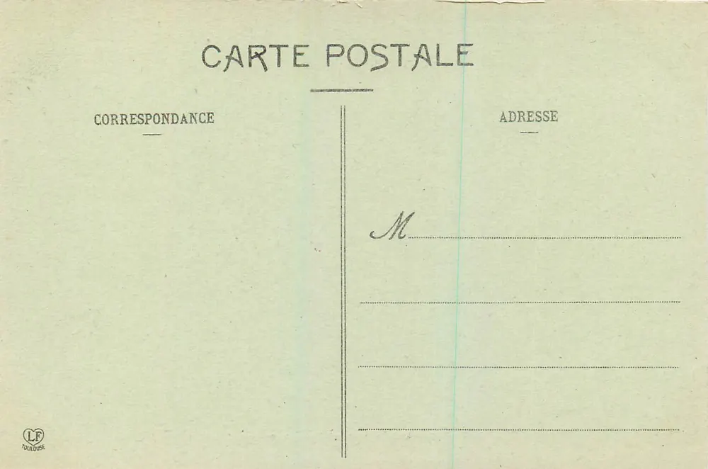 Pau - Avenue Léon-Say und Boulevard des Pyrénées — Phototype Labouche Frères, Toulouse - Rückseite