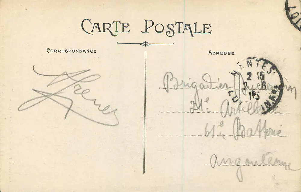 NANTES — Porte Saint-Pierre, aufgenommen von Südosten — Sammlung F. Chapeau Nantes - 2. Jahrtausend - Rückseite