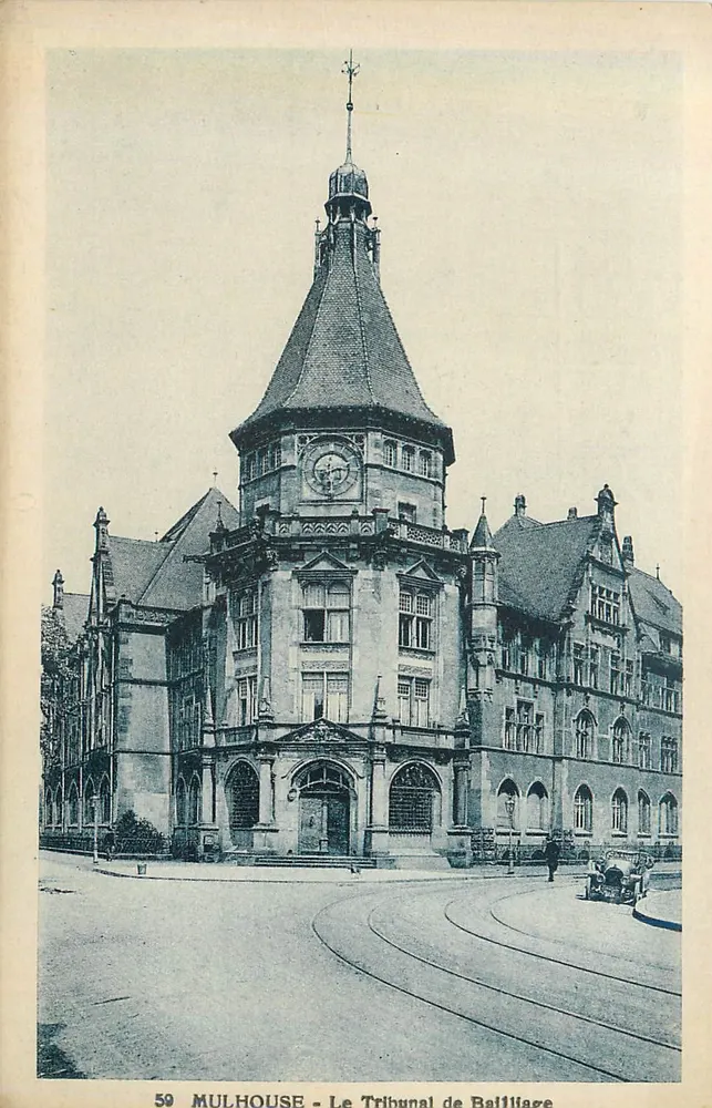 Mulhouse - The Bailliage Court — Publisher Papeterie Braun-Seiffer, no. 59 - Front