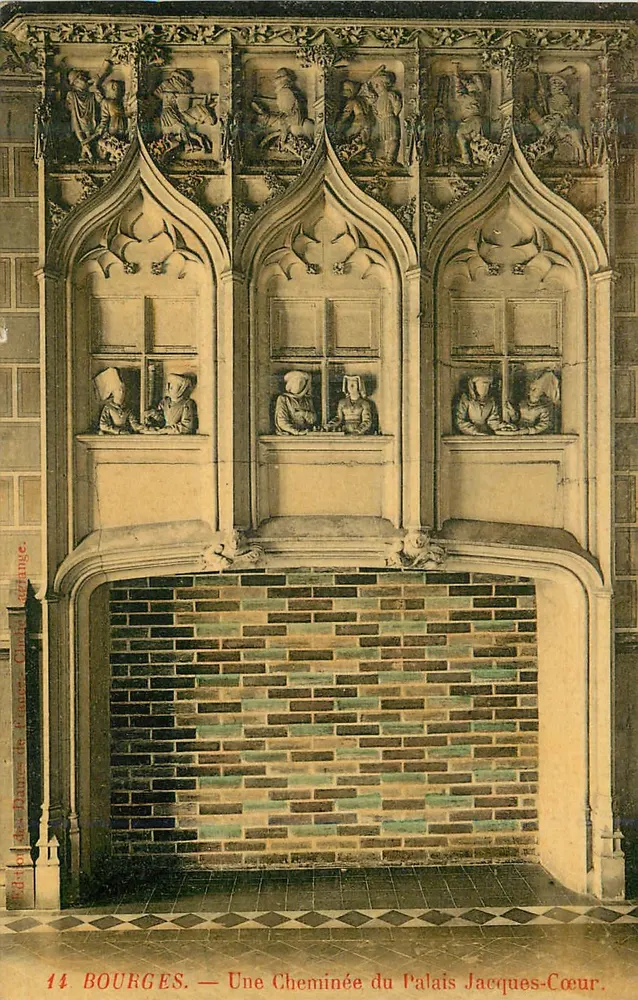 Bourges — Een Kachel van het Paleis Jacques-Cœur — Uitgever: Carte de France - Voorkant