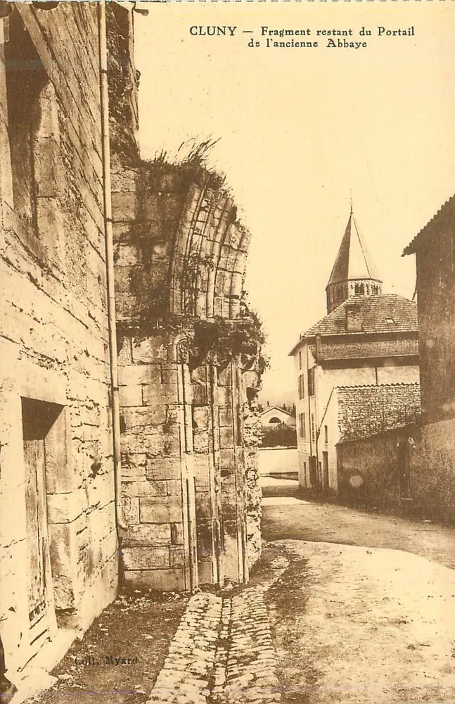 Cluny — Verbleibender Teil des Portals der ehemaligen Abtei — Verlag Myard - Vorderseite