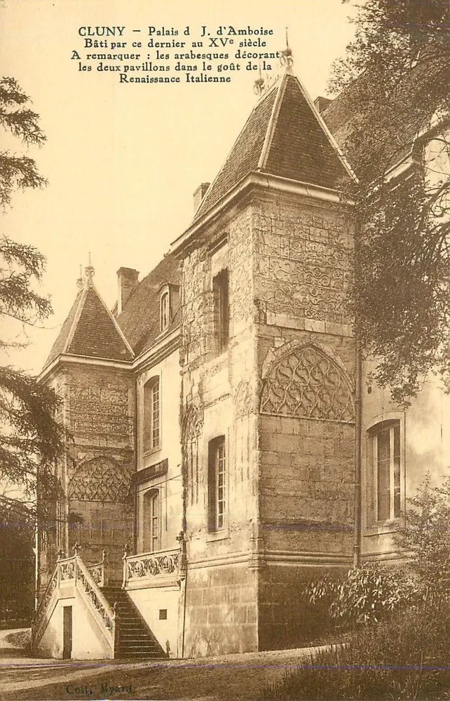 Cluny — Schloss Amboise — Von ihm im 15. Jahrhundert erbaut - Vorderseite
