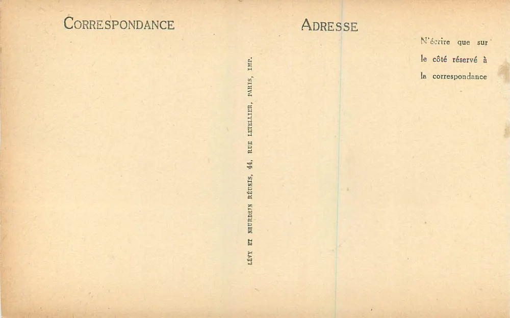 Lisieux — Alte Häuser in der Rue de la Paix — LL - Rückseite