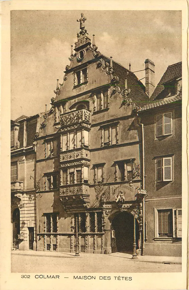 Colmar — Casa das Cabeças — editor BRAUN & Cie, Mulhouse-Dornach - Frente