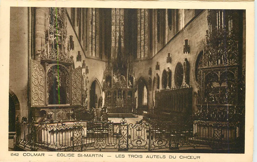 Colmar — Kirche St-Martin — Die drei Altäre des Chors - Vorderseite