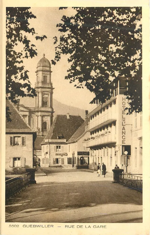 Guebwiller — Street of the Station — Hotel de l'Ance - Front
