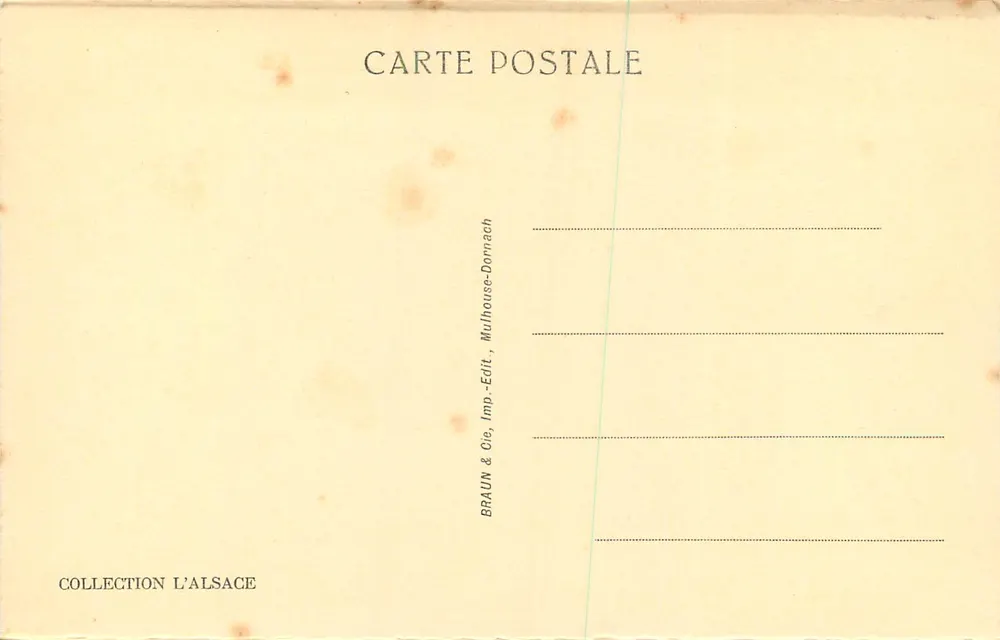 Guebwiller — Ehemalige Dominikanerkirche — Sammlung L'Alsace, Braun & Cie, Mulhouse-Dornach - Rückseite