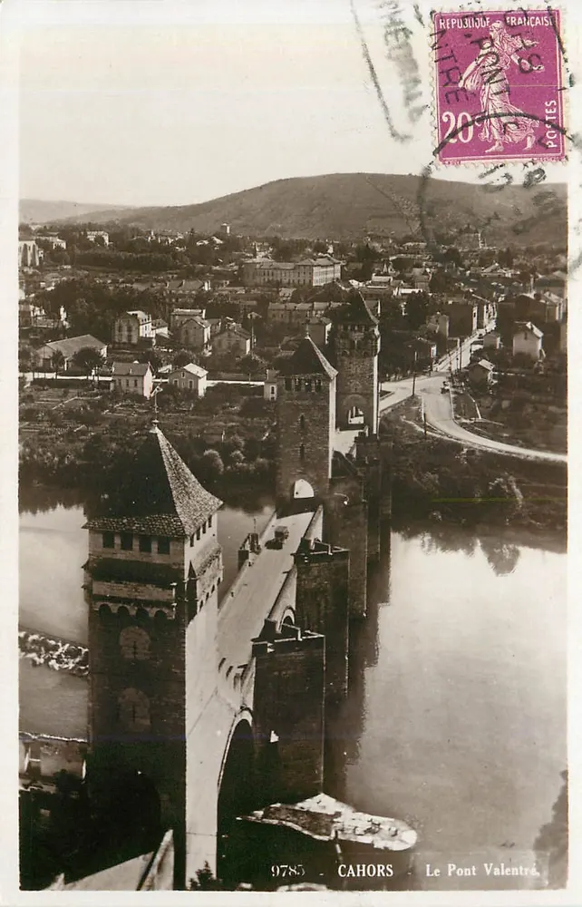 Cahors — O Ponte Valentré — Editor: F. 9785 - Frente