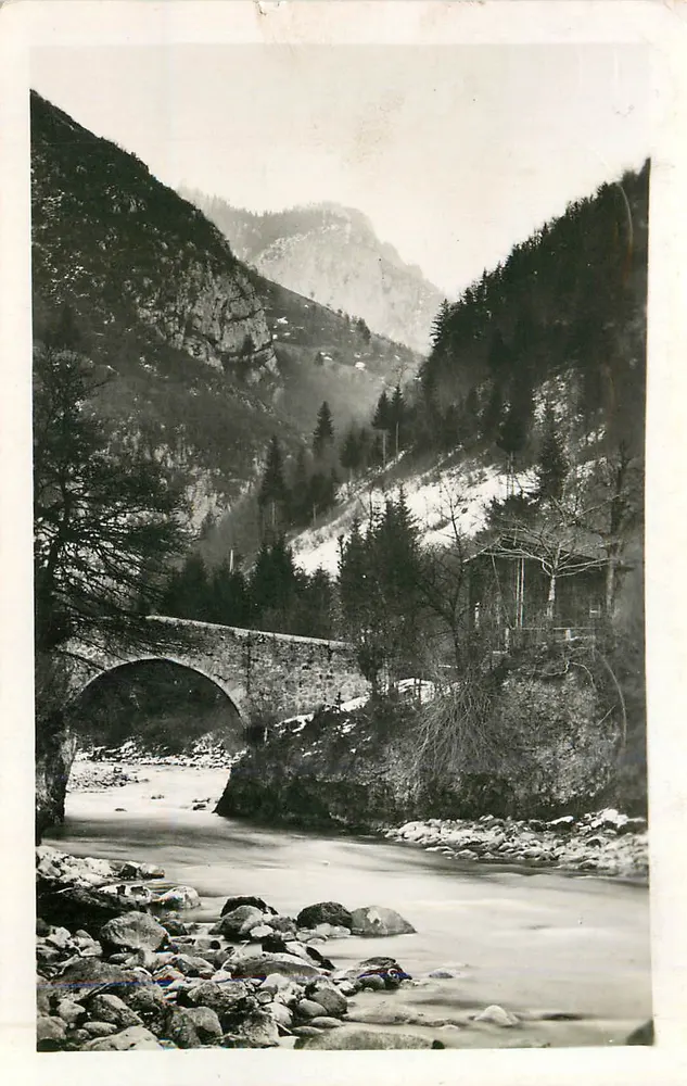 A Dranse — O velho ponte de Blège — Éditions R. Brunaud, Lyon - Frente
