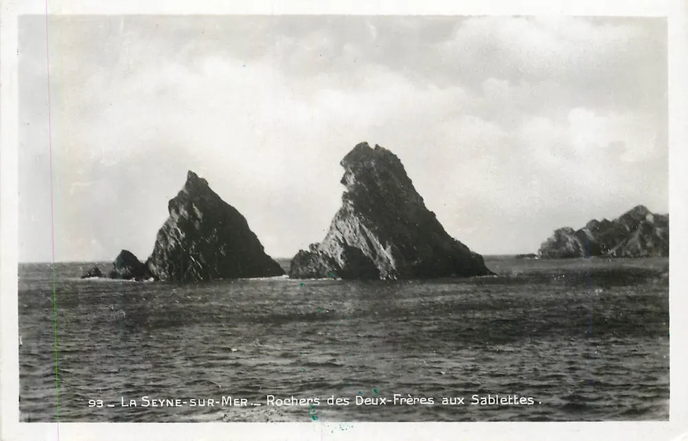 La Seyne-sur-Mer — Rochers des Deux-Frères aux Sablettes — Bouvet-Sourd Fotografien - Vorderseite