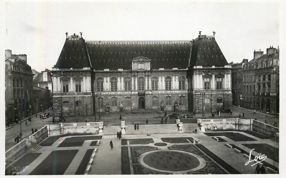 Rennes - O Palácio de Justiça — Laurent-Nel - Frente