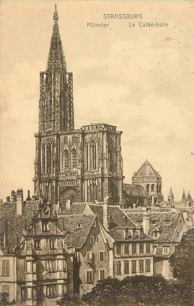 Strasbourg — A Catedral — Verlag von Emil Hartmann, Strasbourg - Frente