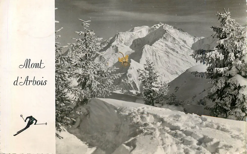 Mont d'Arbois — Ansicht des Mont-Blanc — Foto LE MOULT & CHARENTON - Vorderseite