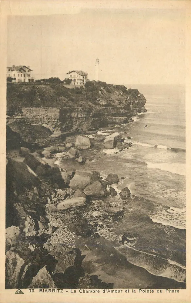 Biarritz - La Chambre d'Amour et la Pointe du Phare - Recto