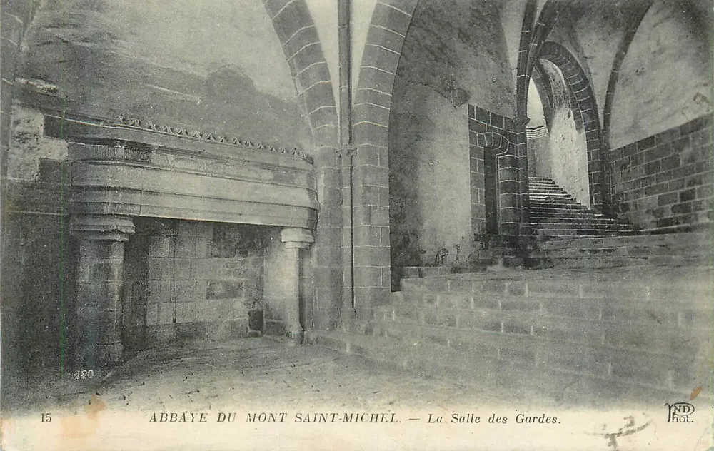 Abtei Mont Saint-Michel — Die Wachstube. — Imp. Créteil & Cie, n°15 - Vorderseite