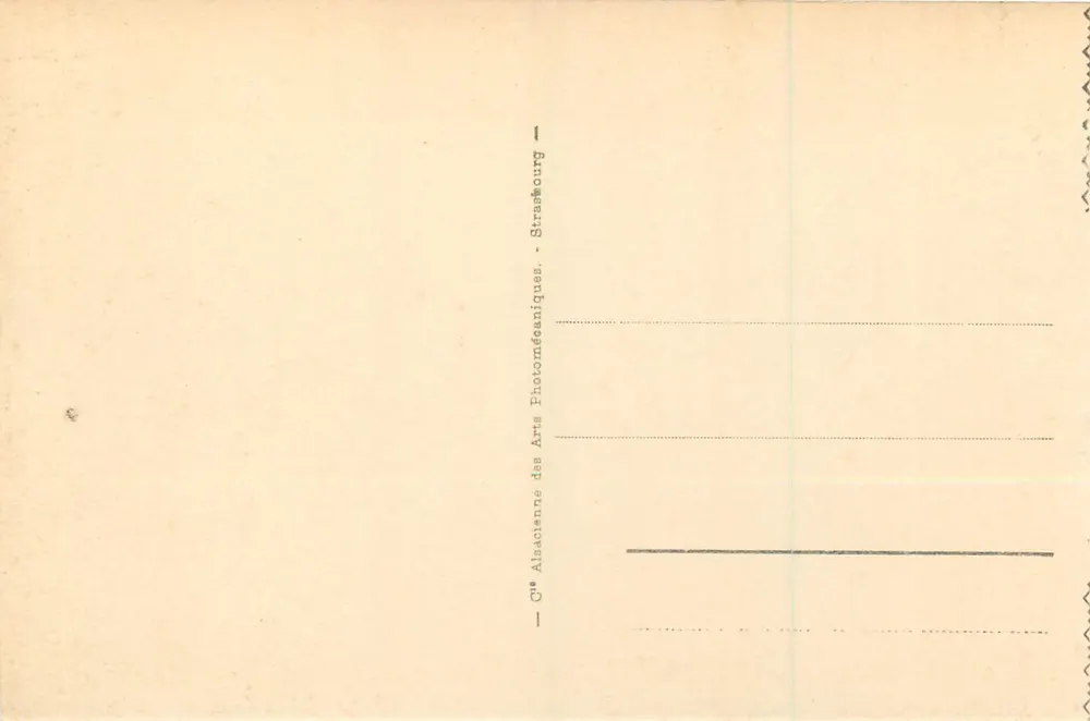 La Vierge du Bédat — Bagnères-de-Bigorre — Cie Alsacienne des Arts Photomécaniques, Strasbourg - Verso