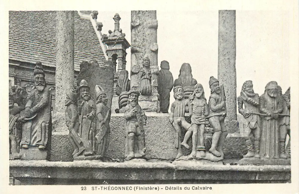 St-Thégonnec (Finistère) — Details des Calvarys - Vorderseite