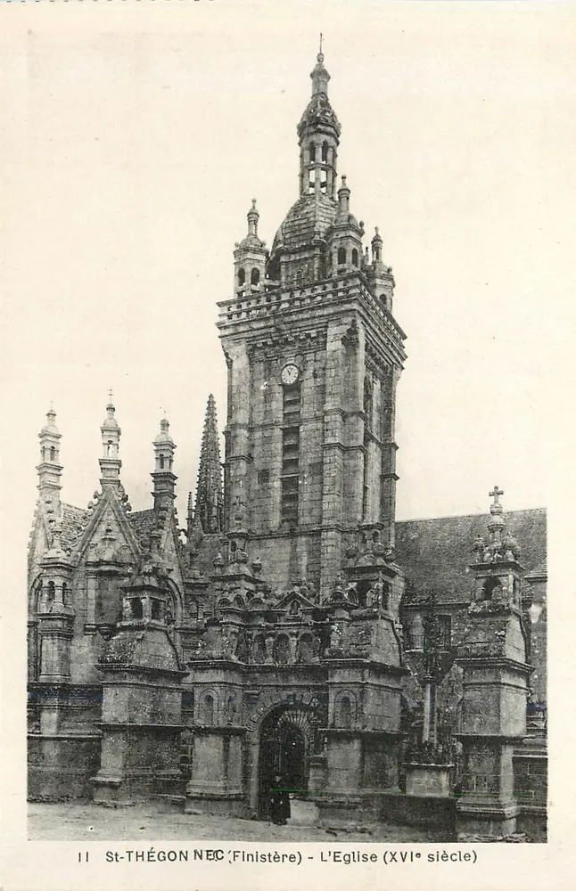 St-Thégonéc (Finistère) — Die Kirche (16. Jahrhundert) — Sammlung L. McBlair - Vorderseite