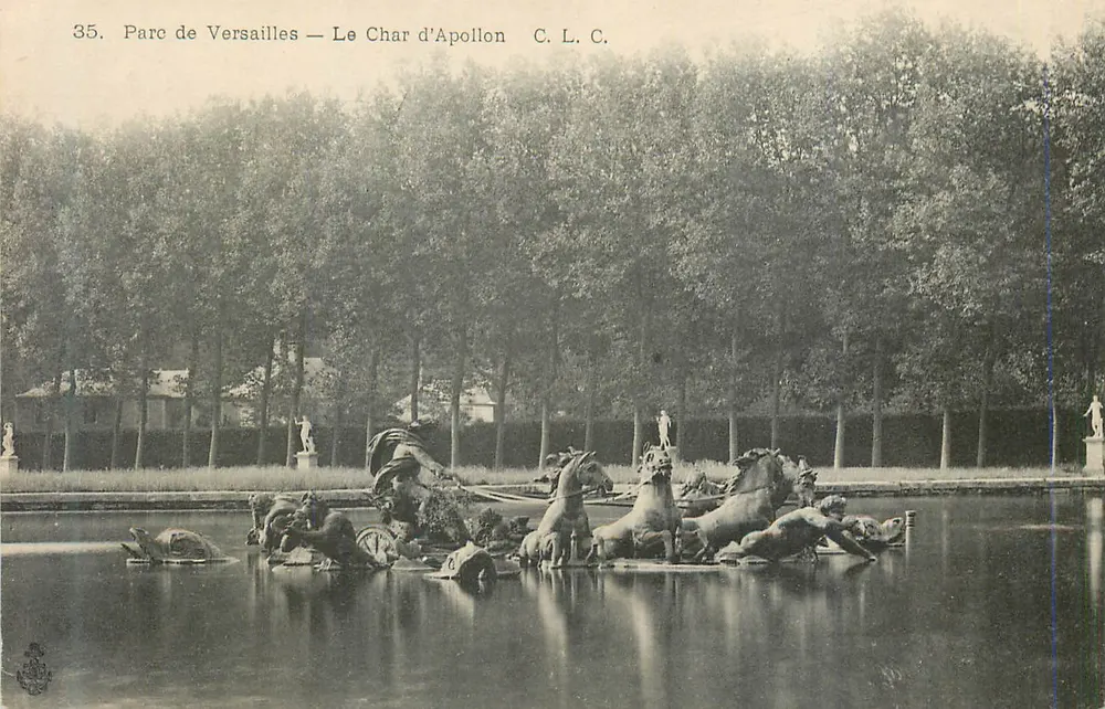 Parque de Versalhes — O Carro de Apolo — C. L. C. n°35 - Frente
