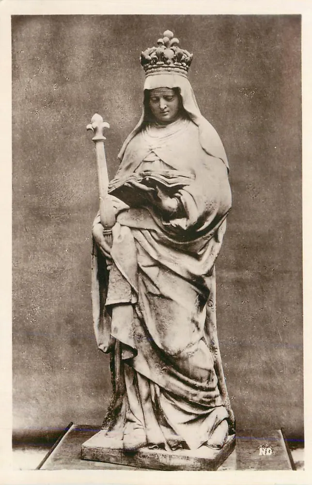 Estátua de Santa Radegunda — Poitiers — Editor Levy et Neurdein, Paris - Frente