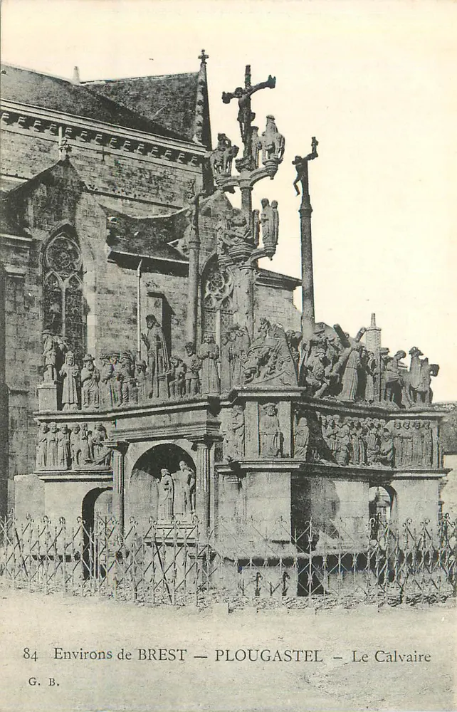 Surroundings of BREST — PLOUGASTEL — The Calvary — G. B. — n°84 - Front