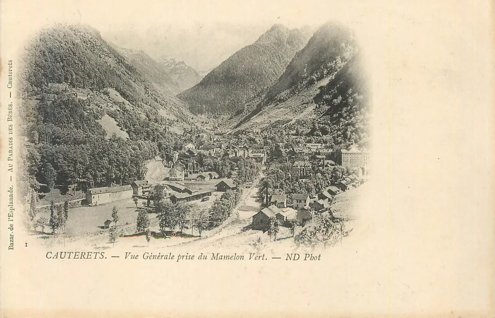 Cauterets — Vista Geral tirada do Mamelon Vert — ND Phot - Frente